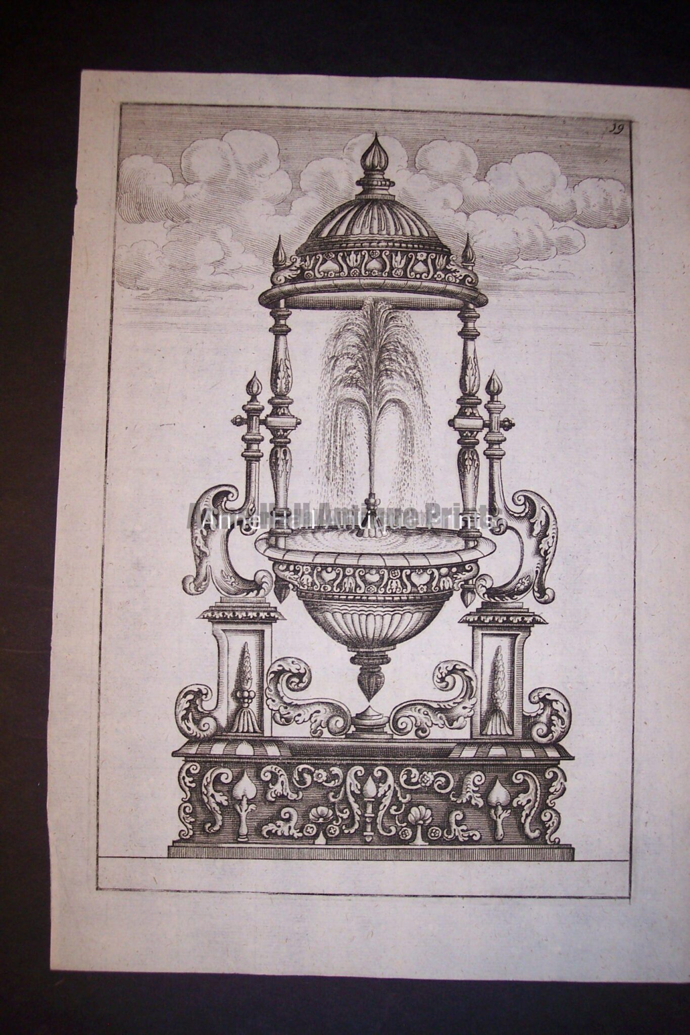 Bockler Fountain Print