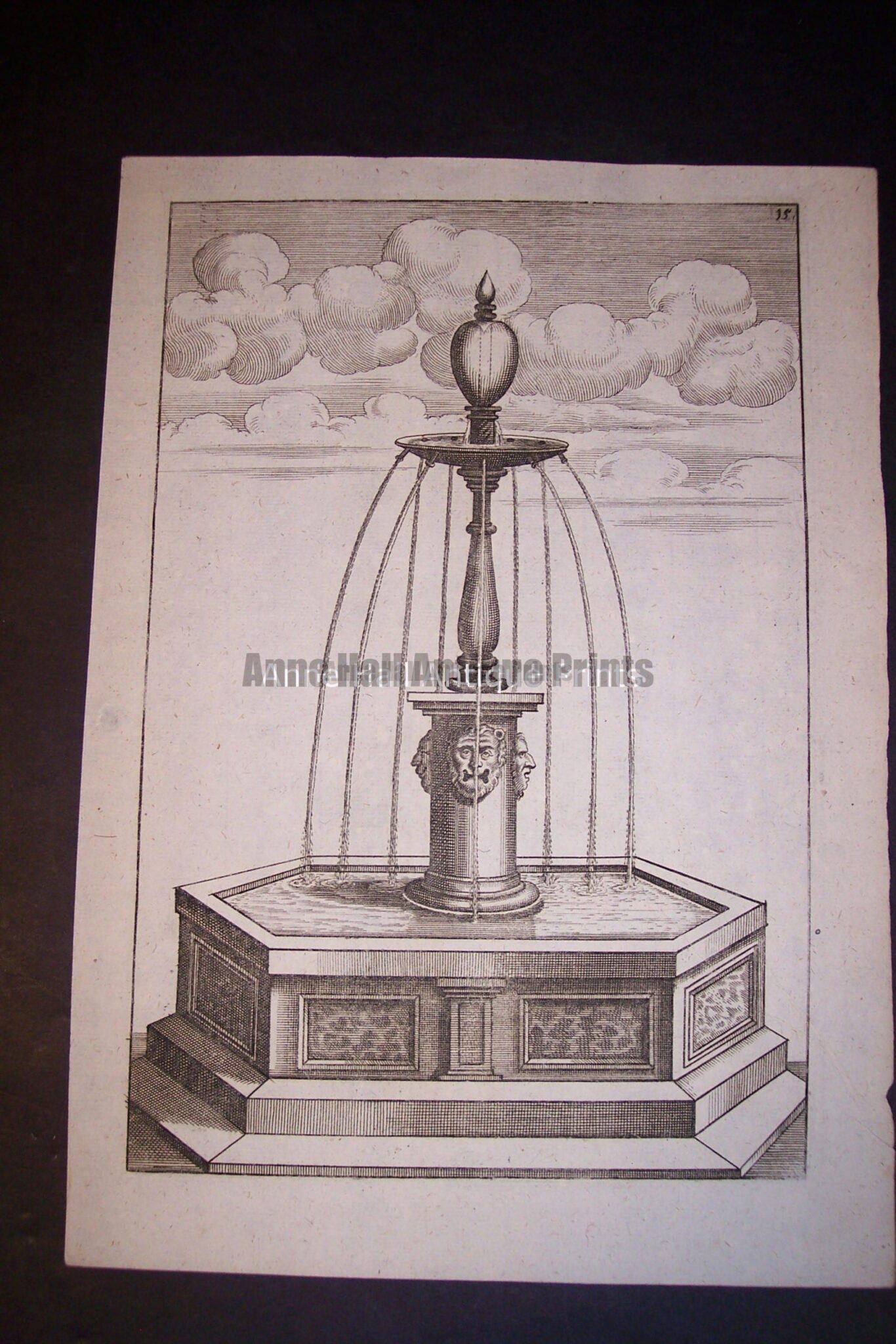 Bockler Fountain Print