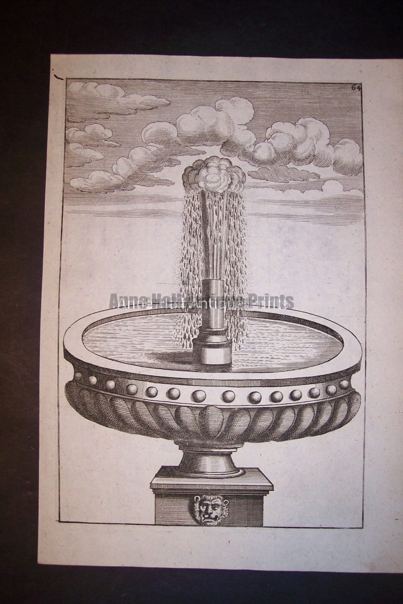 Architecture Bockler Fountain Print