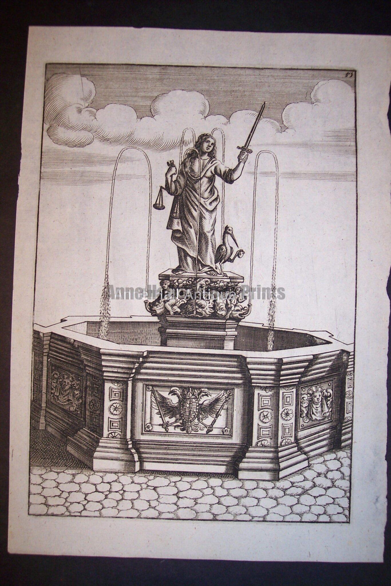 Bockler Fountain Print