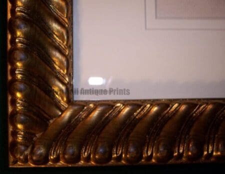 Close up of picture frame.