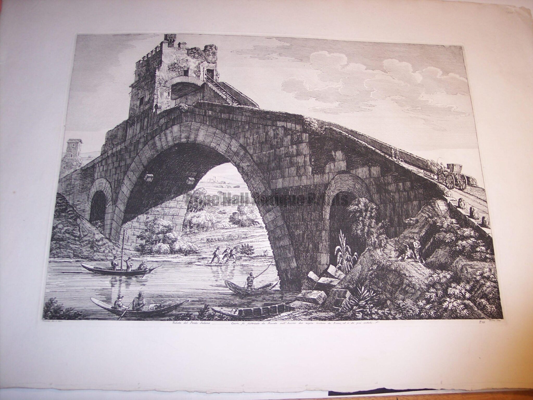 Rossini Etching of Rome 8060