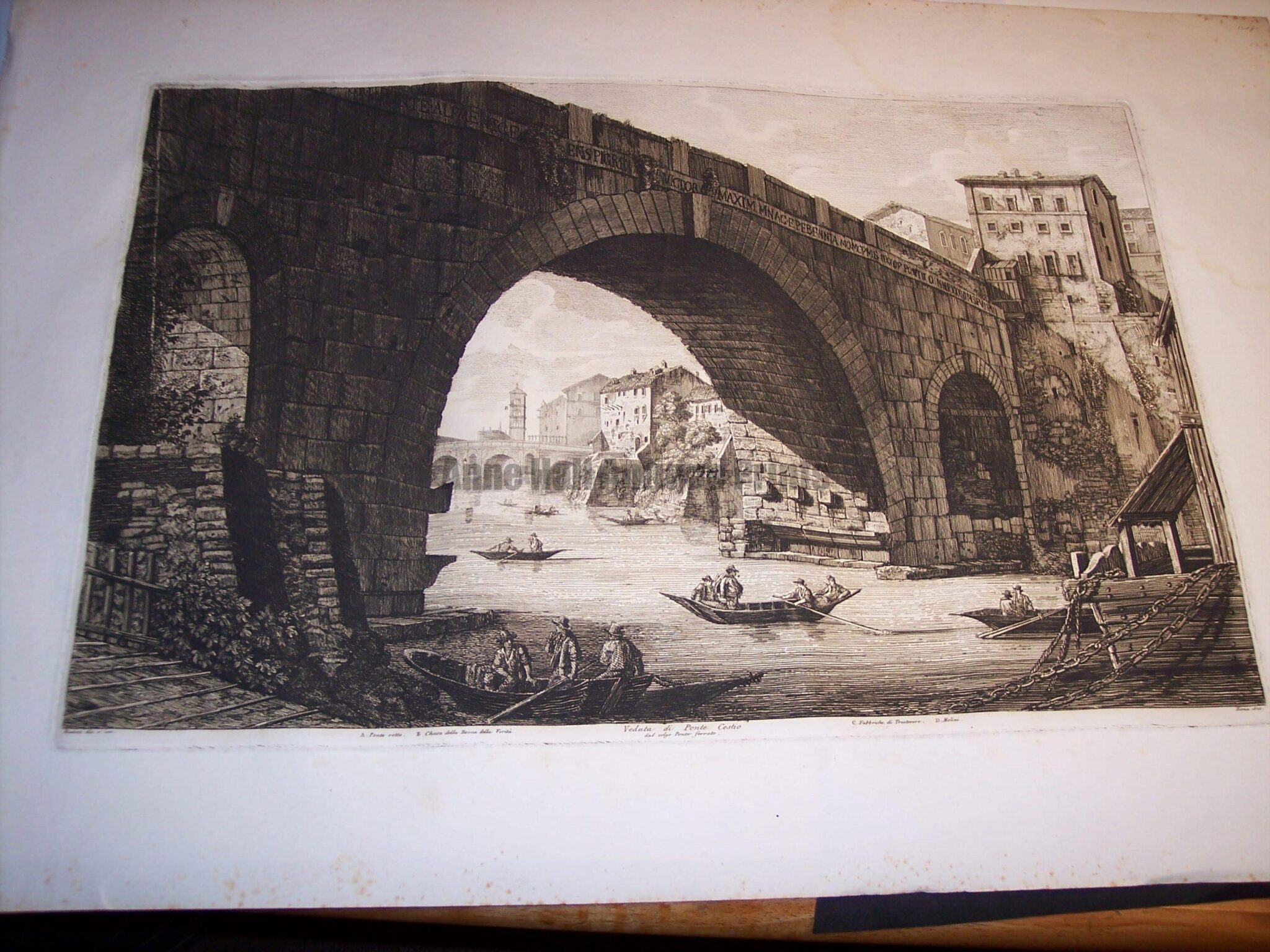 Rossini Etching of Rome 8063