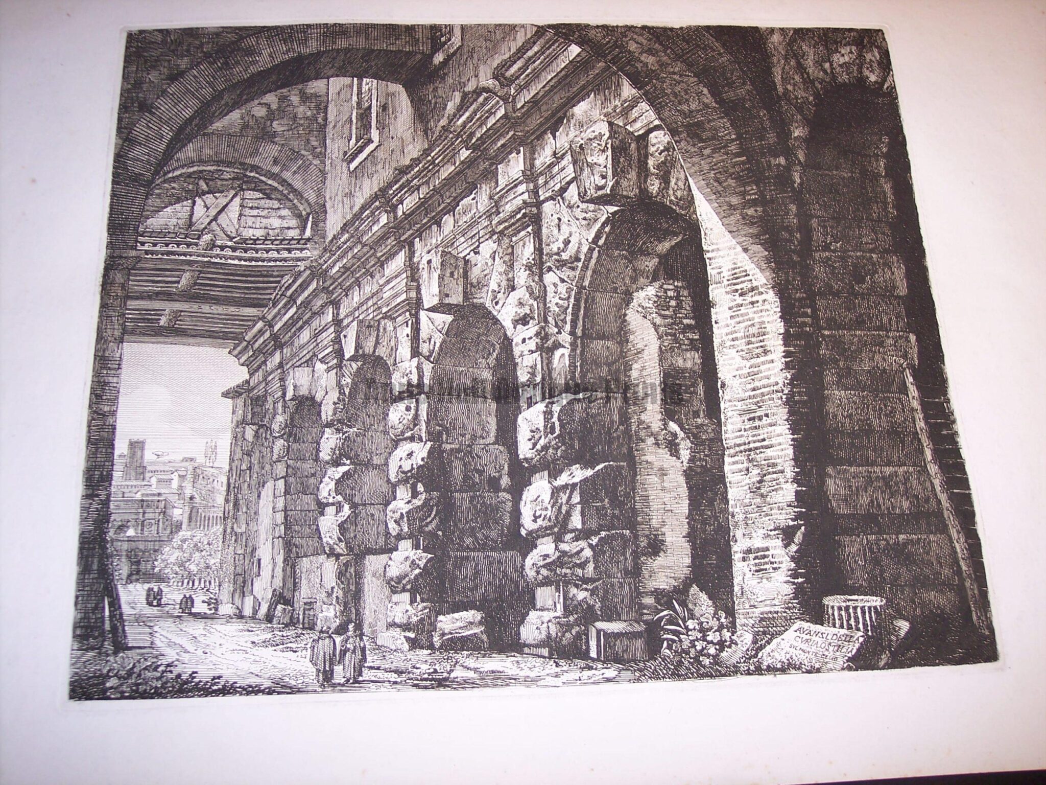 Rossini Engraving of Rome 8064
