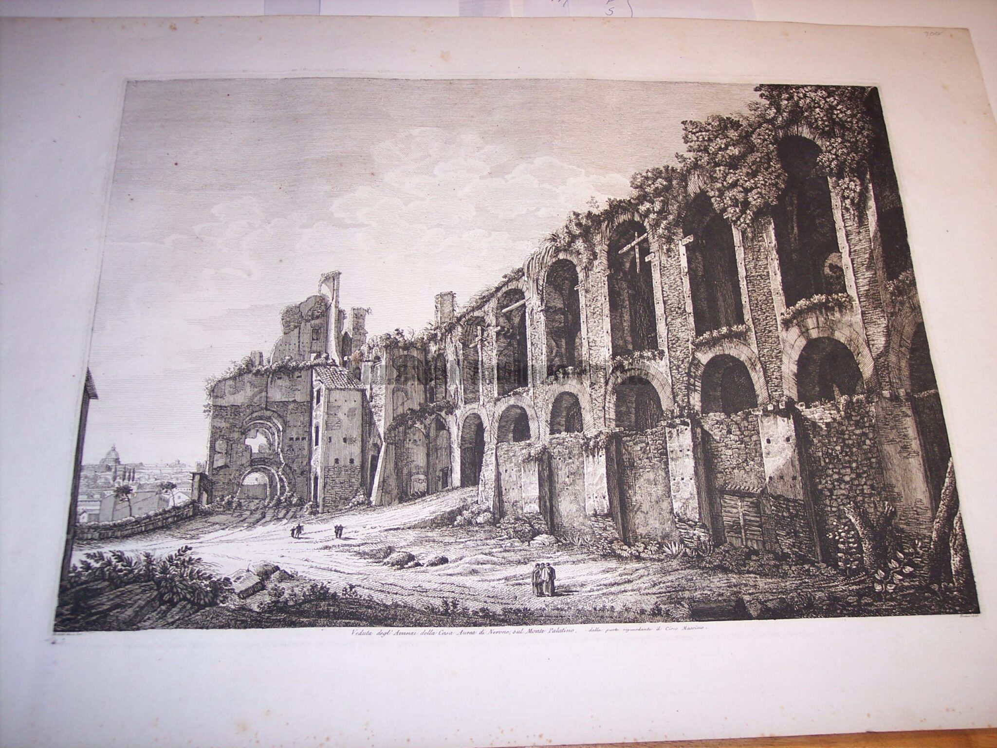 Rossini Engraving of Rome 8065