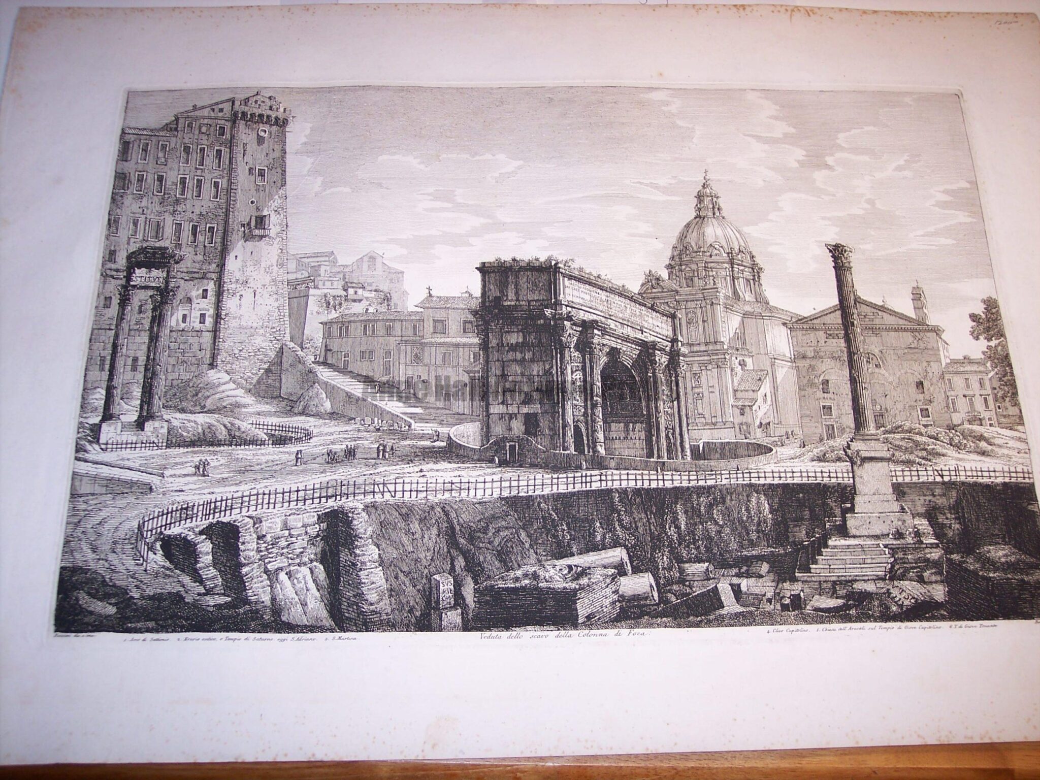 Rossini Engraving of Rome 8067