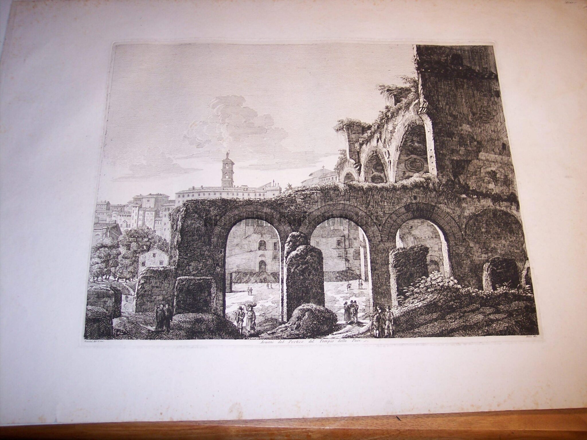Rossini Engraving of Rome 8068