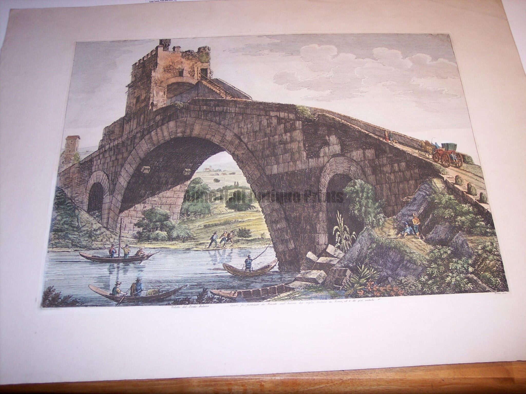 Rossini engraving with water colors 8080