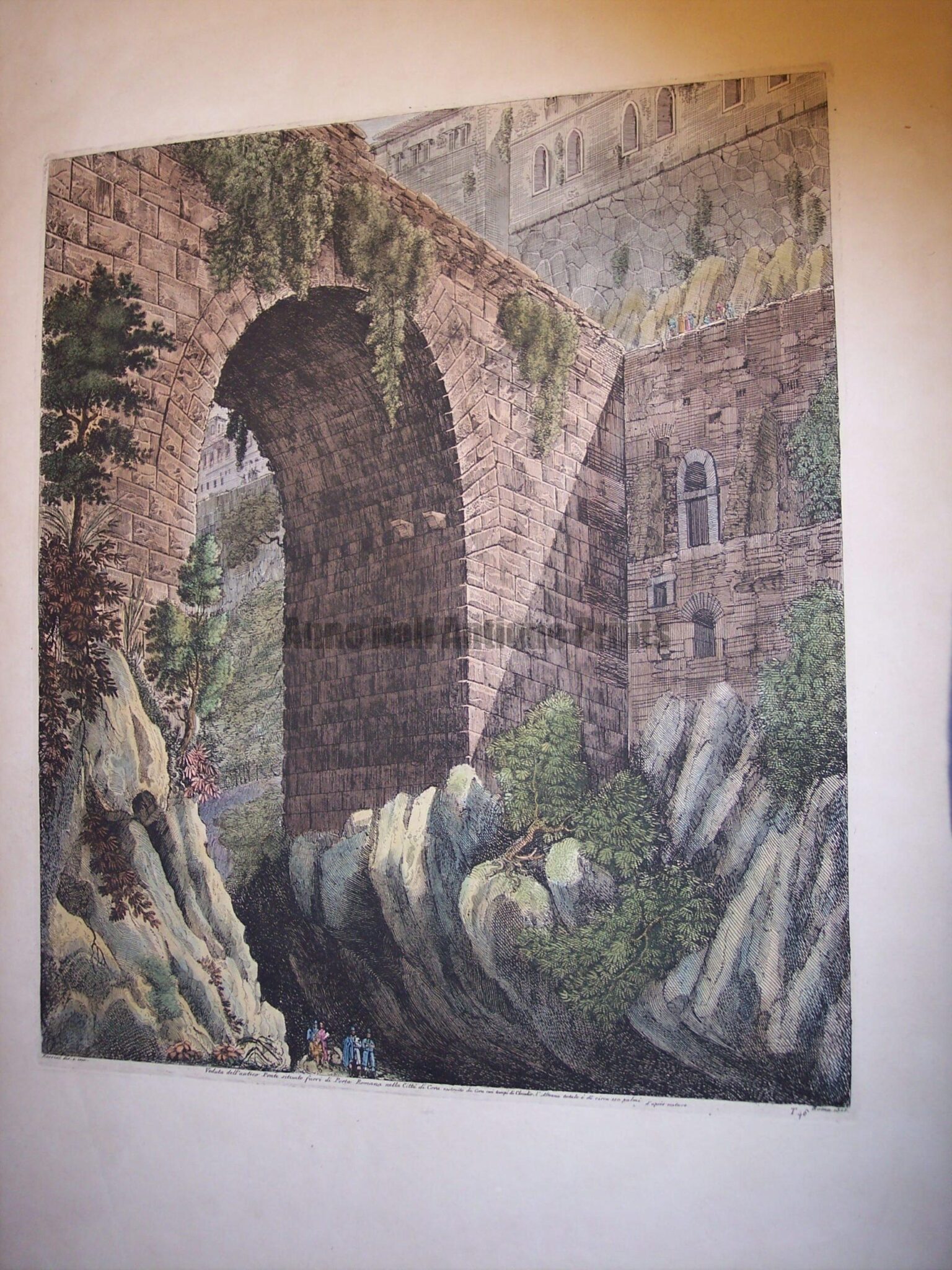 Rossini c.1820 engraving with water colors 8083