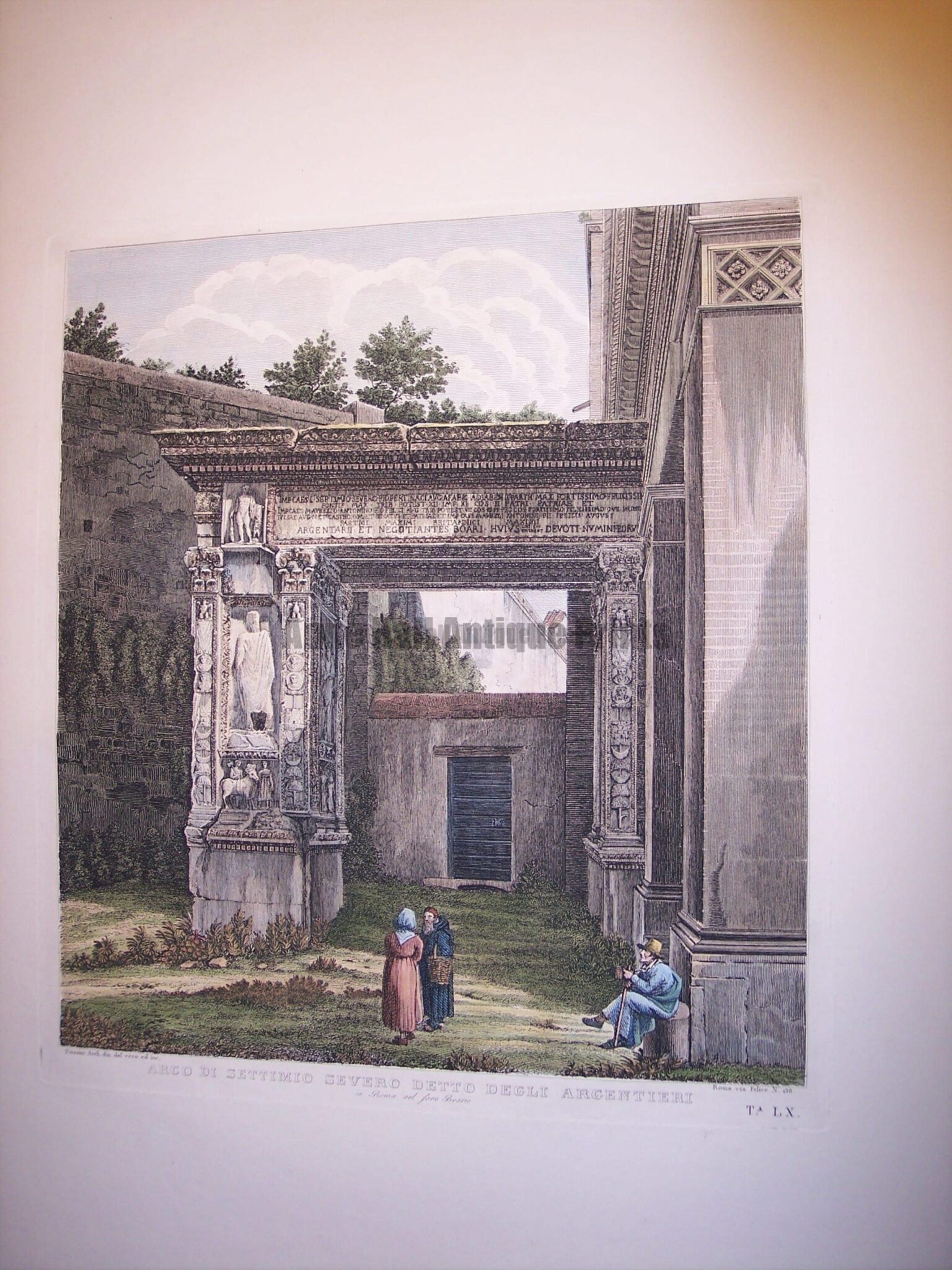 Rossini c.1820 engraving with water colors 8083
