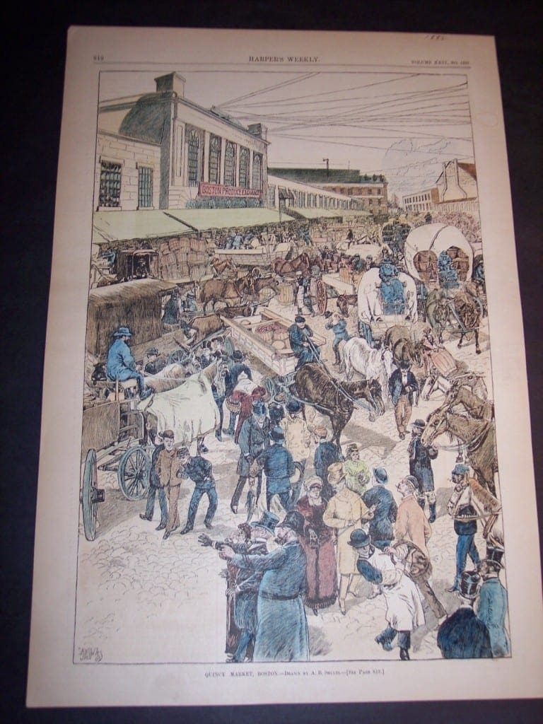 Quincy Market, Boston, 1882. $75.