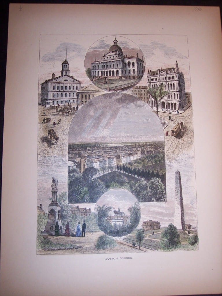 Boston Scenes, 1873. $60.