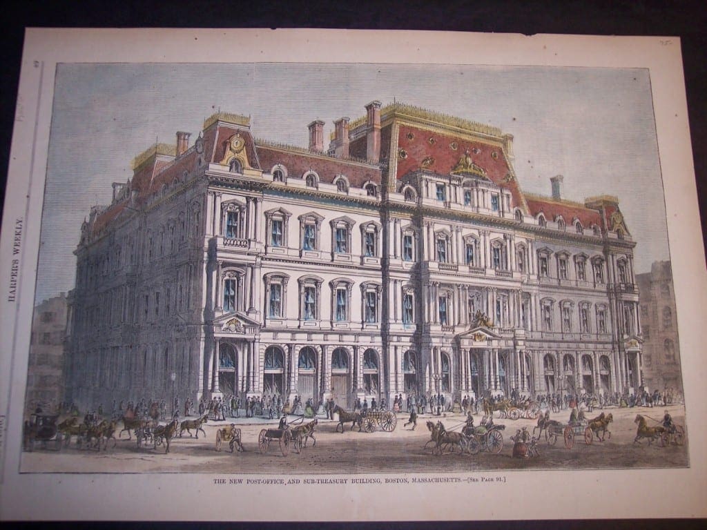 The New Post-Office and Sub-Treasury Building, Boston, Massachusetts, February 5, 1870. $75.