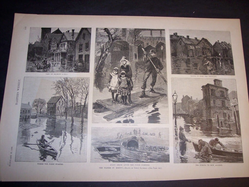 The Floods in Boston, February 27, 1886. $40.