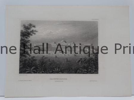 Das Neue Capitol Washington DC  c.1850 7 1/4 x 10"