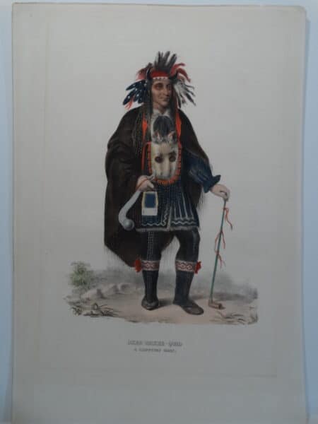OKEE-MAKEE-QUID is full length folio McKenney Hall lithograph with later watercolors.
