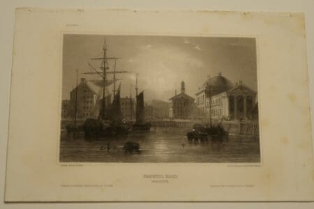 The image is of an original engraving sourced from the 19th century book entitled "Myers Universum," c.1850.
