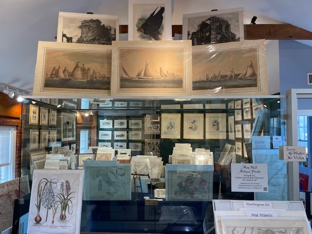 Visit our rare maps gallery and buy from an extraordinary collection of prints over 100 years-of-age. Only at Anne Hall Antique Prints. 

Visit our exclusive antiques shop at 10 Bowen's Wharf. A must see while in Newport.