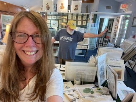 Looking for authentic antique prints and maps? At Anne Hall Antique Prints, we sell old engravings and lithographs, over 100 years old. Visit our Rare Maps & Prints Gallery, located at 10 Bowen's Wharf (upstairs), in Newport Rhode Island, 02840. 