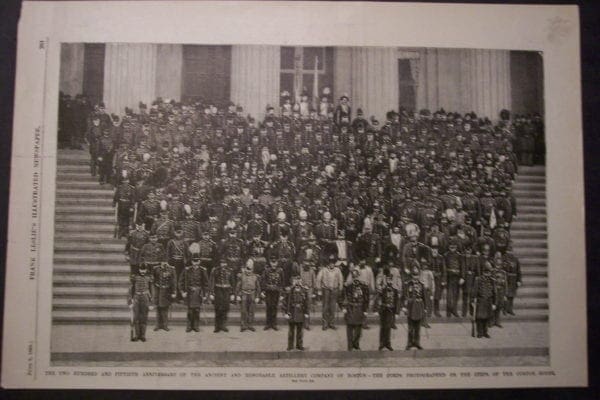 250th Anniversary of the Ancient and Honorable Artillery Company of Boston, June 9, 1888. $30.