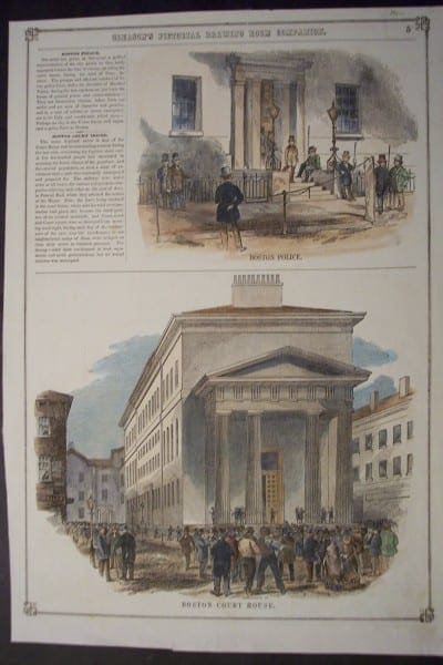 Boston Police and Court House, c.1855. $50.