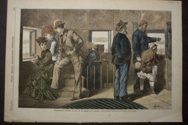 Visitors to the Top of Bunker Hill Monument, Charlestown, June 26, 1875. $185.