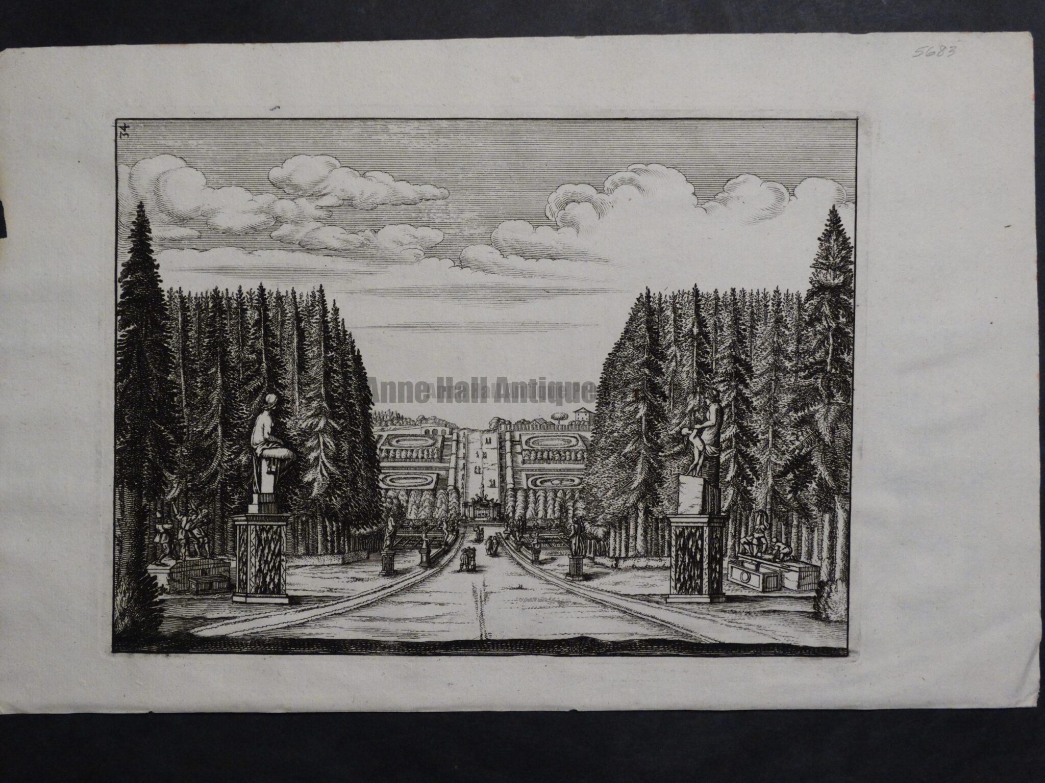 Italian Garden Print, c.1770(2). $75.