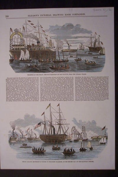Grand Aquatic Excursion in Honor of President Filmore, on the Second Day of the Railroad Jubilee, 1851. $50.