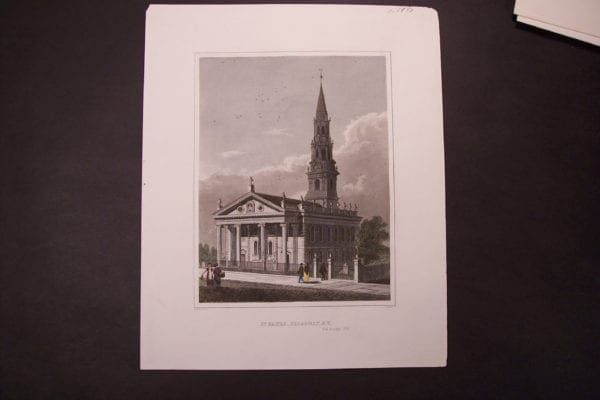 NY, St Pauls, Broadway c.1850