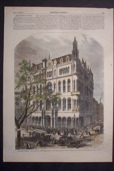 The new Masonic Hall, Boston, Dedicated June 24, 1867. $60.The new Masonic Hall, Boston, Dedicated June 24, 1867. $60.