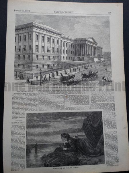 United States Patent-Office Department, Washington DC. February 23, 1867.
