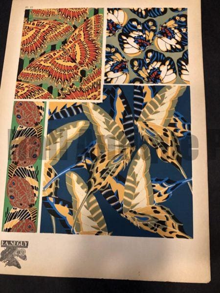 Pochoir Pattern Plate 19 Butterflies