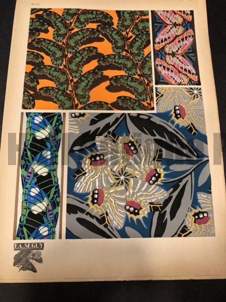 Pattern by E.A. Seguy's Papillons